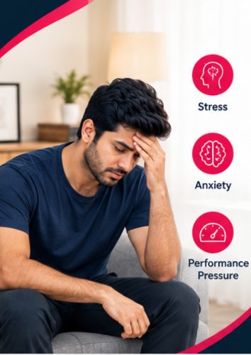 Stress and performance anxiety associated with premature ejaculation