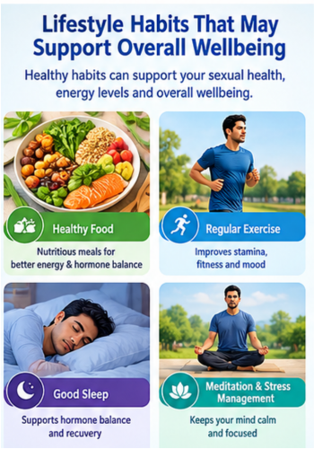 Healthy lifestyle habits for men`s sexual and overall wellbeing