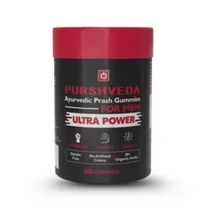 PurshVeda Ayurvedic Prash Gummies for Men | Strength & Stamina | 60 Gummies