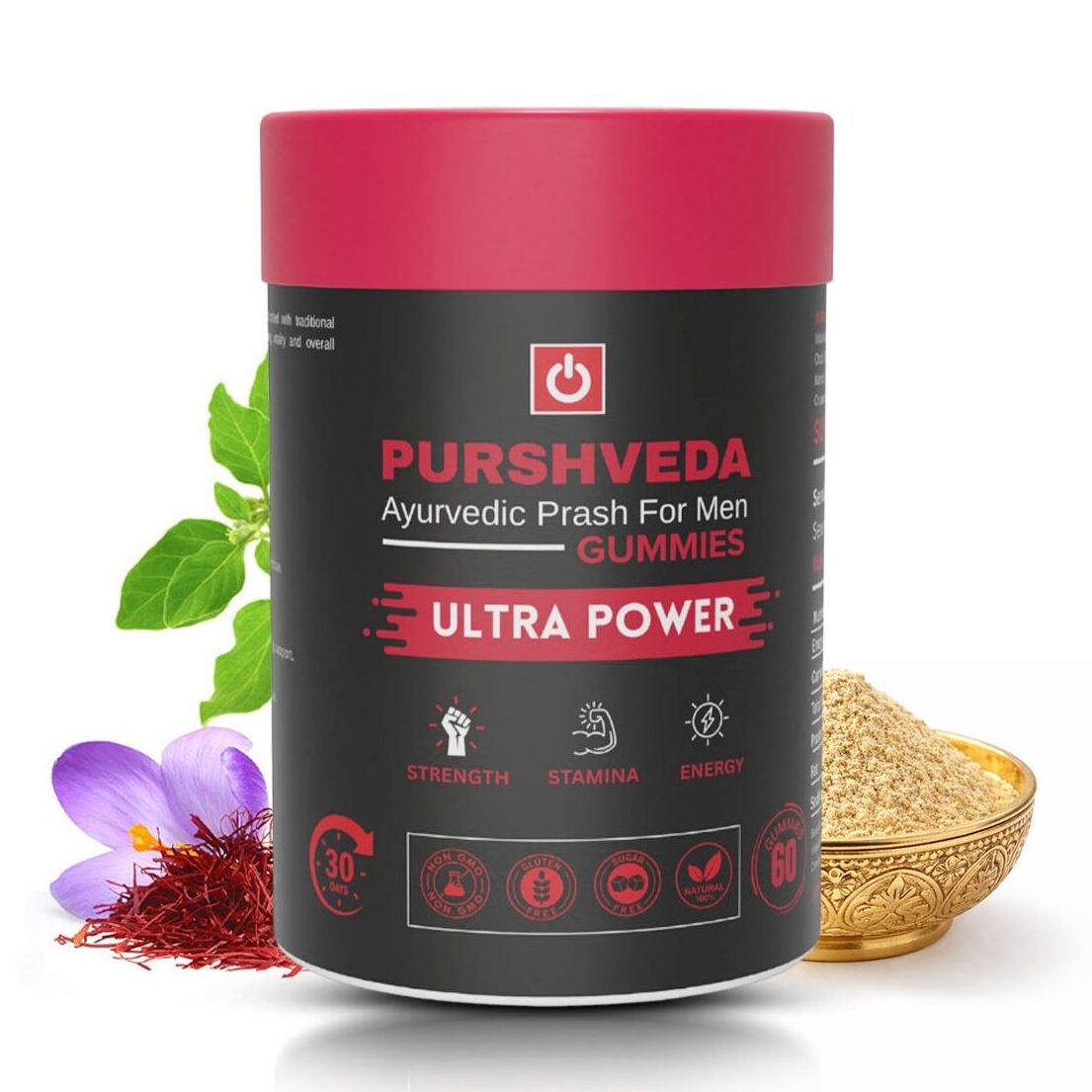PurshVeda Ayurvedic Prash Gummies for Men